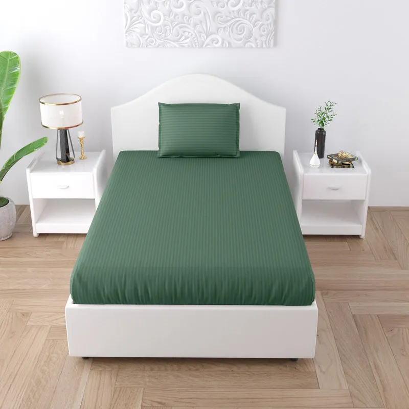 Sofia Solid Microfiber Bedsheet (Brown) - 150 GSM media 8