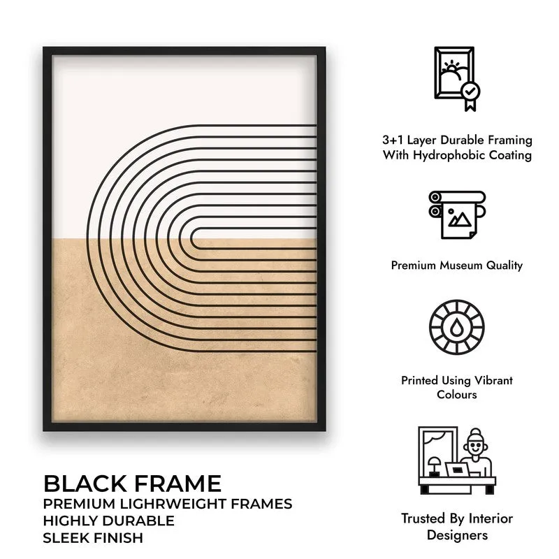 Calm Compositions Canvas Wall Painting With Black Frame media 8