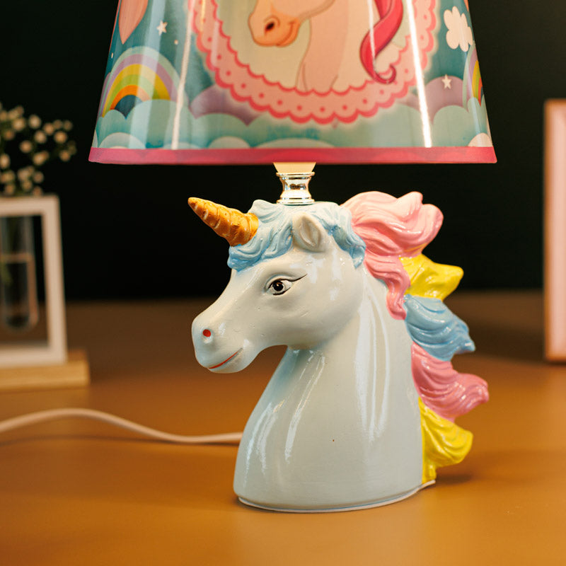 Unicorn Ride Ceramic Table Lamp - Multicolor media 4