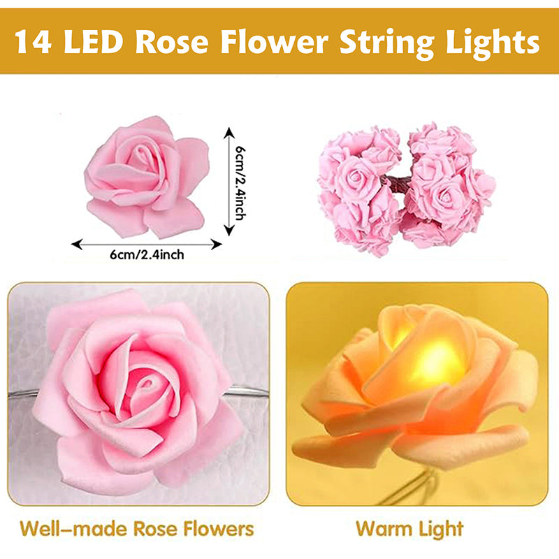 Eternal Rosa Foam String Light  - Pink media 6