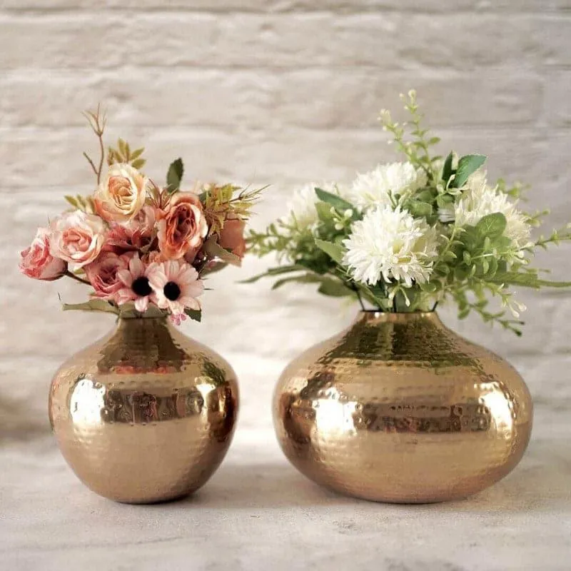 Jemima Metal Vase - Set Of Two media 3
