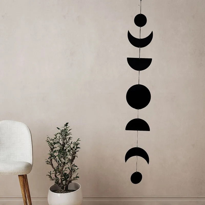 Luna Phase Black Iron Wall Accent media 1