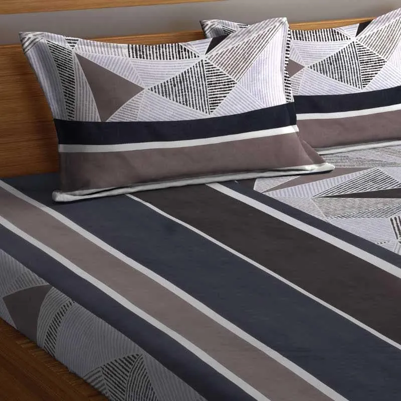 Triofunfair Frenzy Fitted Microfiber Bedsheet - 300 GSM media 5