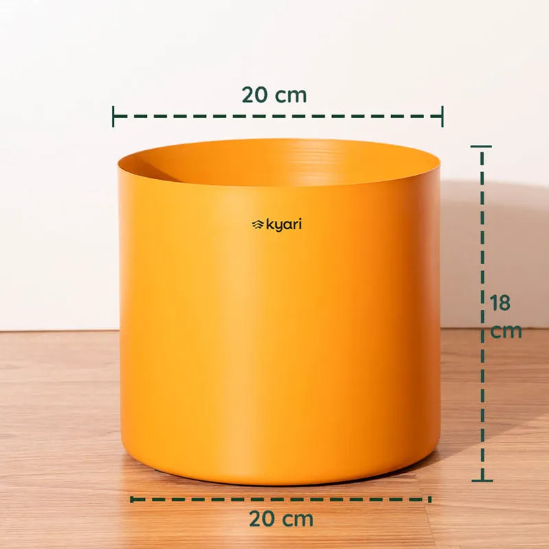 Kyari Zen Orange Metal Planter media 5