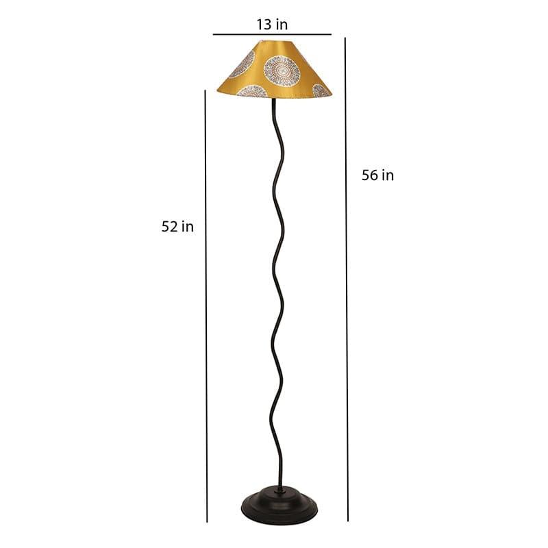 Mandala Merry Wavy Metal Floor Lamp media 5