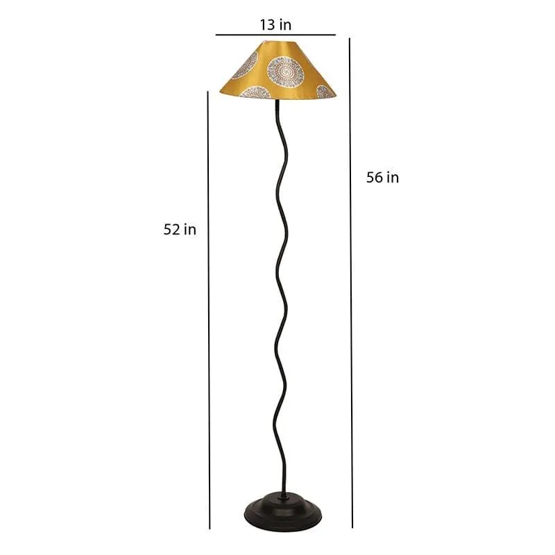 Mandala Merry Wavy Metal Floor Lamp media 5
