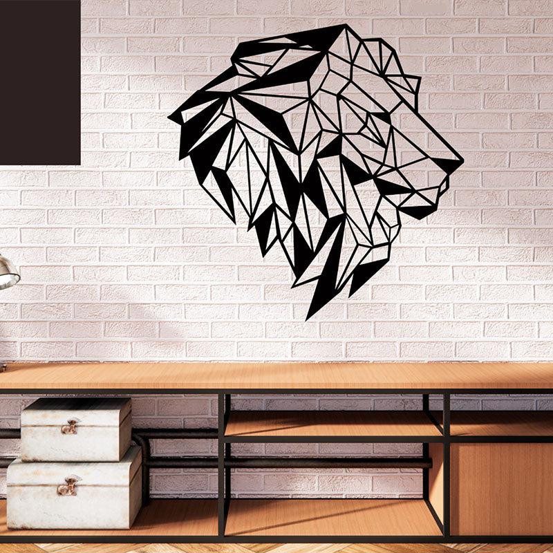 Lion Black Wall