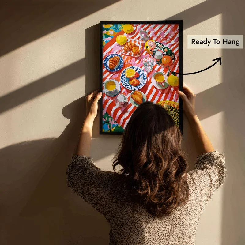 Picnella Canvas Wall Painting With Black Frame media 5