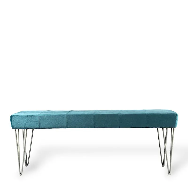 Brixon Sheesham Wooden Bench - Blue media 4