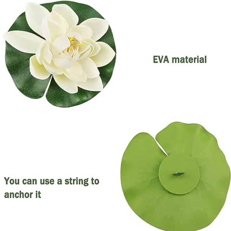 Faux Floating Lotus (White) - Set Of Six media 4