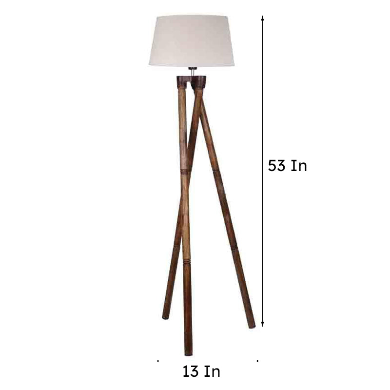 Criss Crossed Tripod Lamp - Beige media 7