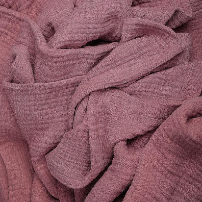 Nautica Champagne Whisper Solid Cotton Bedsheet (Dusty Pink) - 350 TC media 4