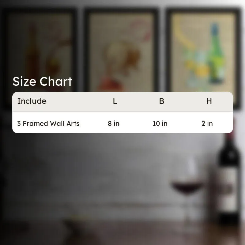 Wine Wista Wall Art - Set Of Three media 5