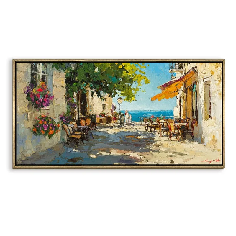 Ethereal Coast Canvas Wall Painting With Frame media 3