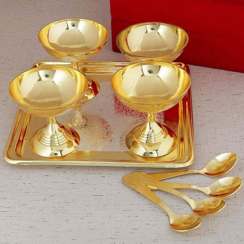 Lopa Dessert Cup With Spoon & Tray - Nine Piece Set media 4