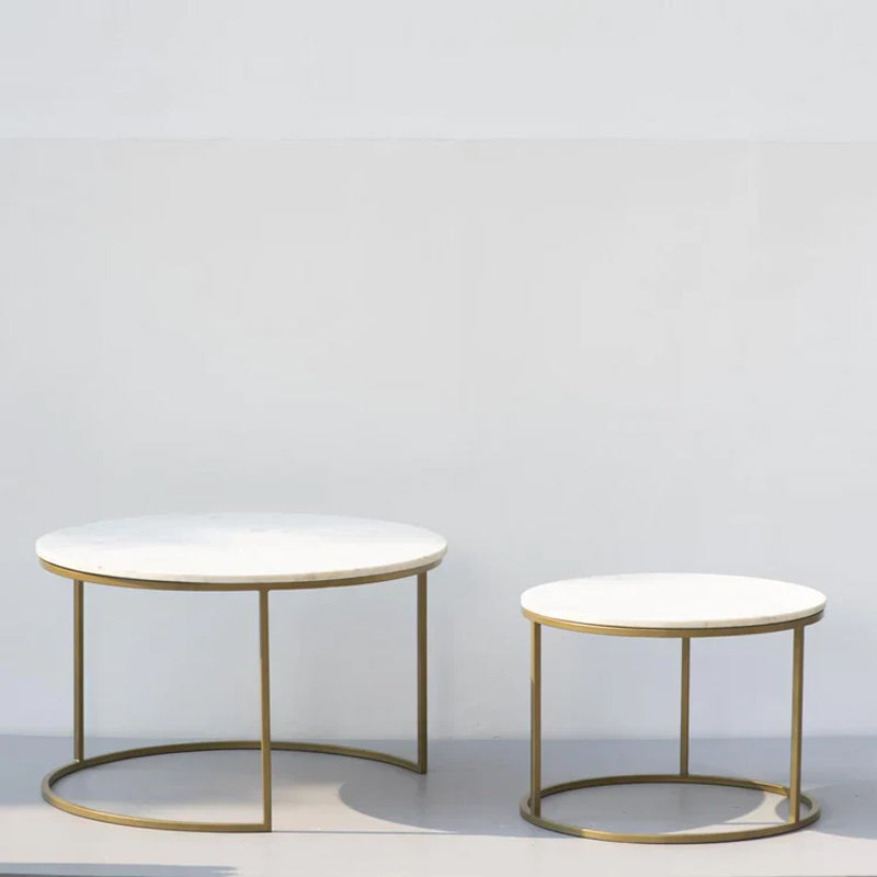 Bries Accent Table with Marble Top media 3