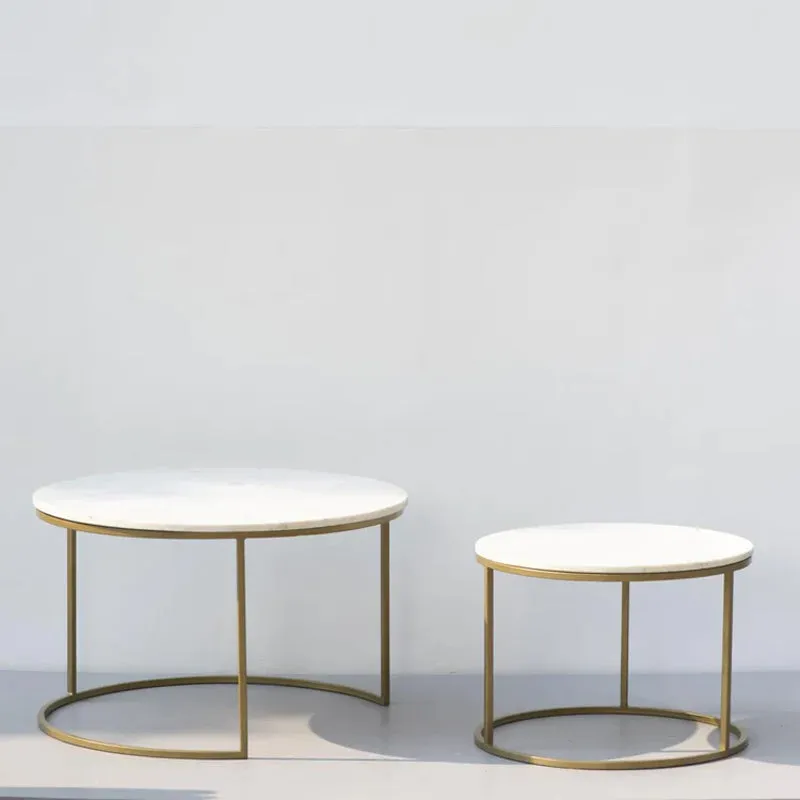 Bries Accent Table with Marble Top media 3