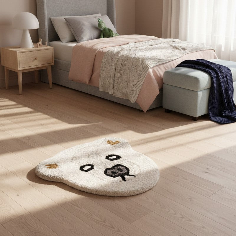 Playful Pup Wool Carpet - 1 x 1 ft