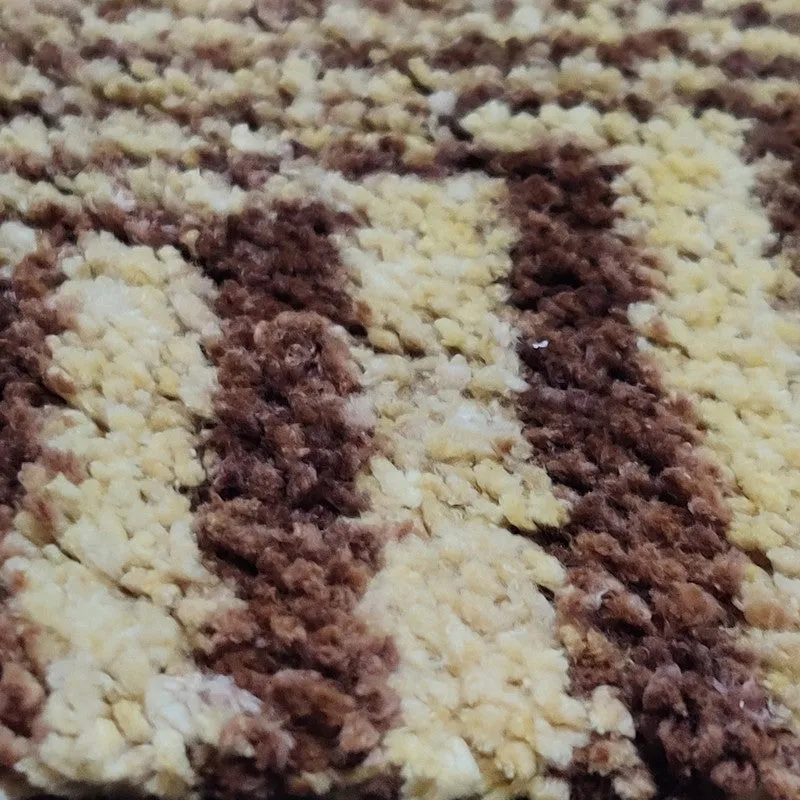 Quyren Abstract Micro Fiber Area Rug - Brown media 4