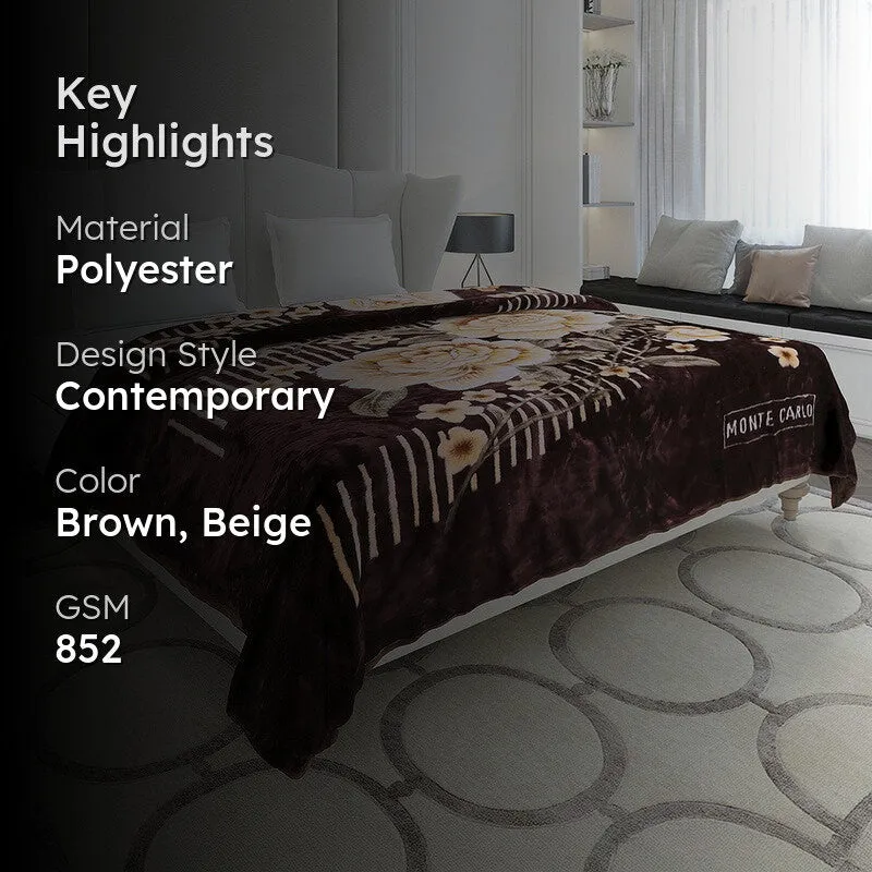 Monte Carlo Ethereal Blossom Blanket - 852 GSM media 2