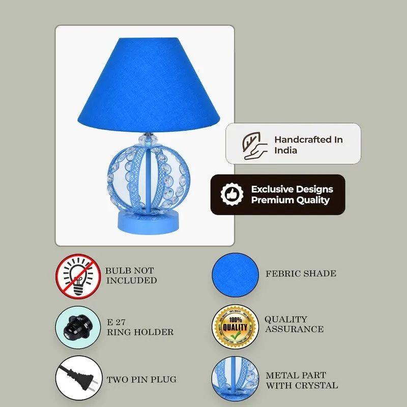 SculptaLight Artistic Desk Wooden Table Lamp - Blue media 6