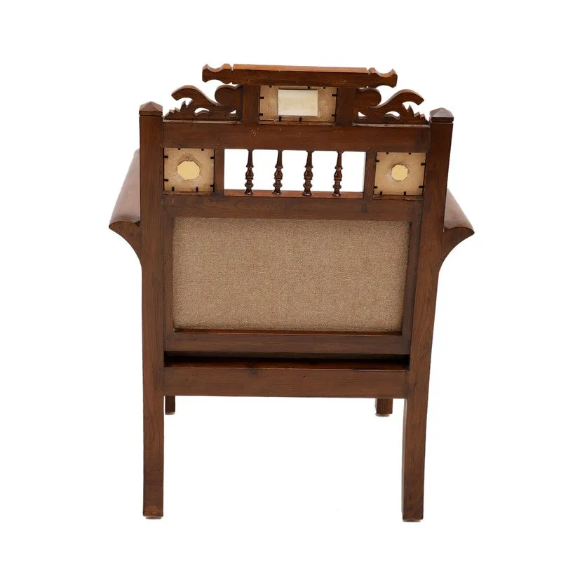 Maharaja Teak Wood Accent Chair media 6