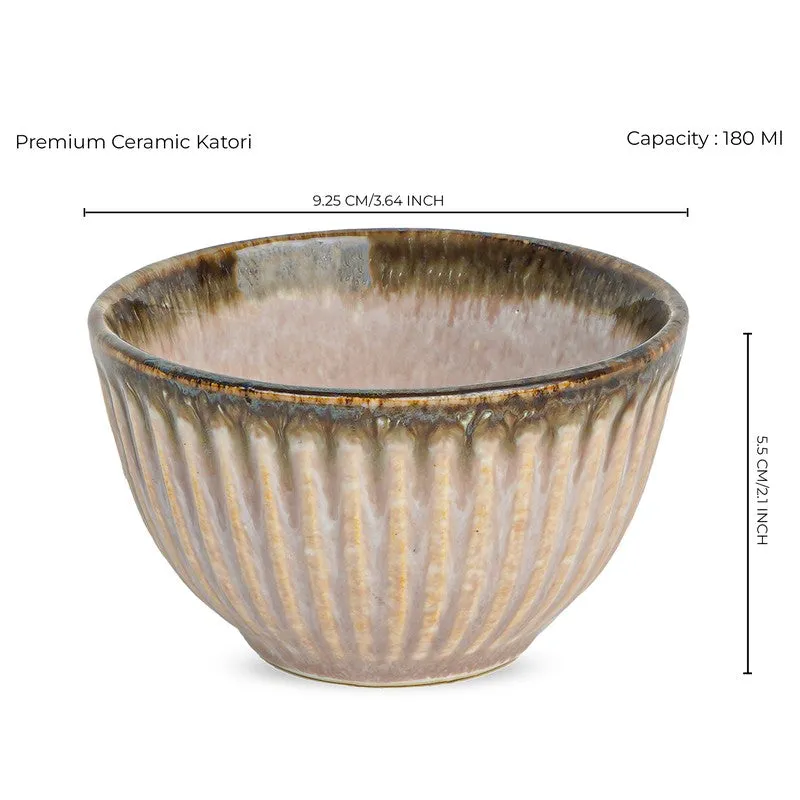 Mintora Pink Ceramic Snack Bowls (180 mL) - Set Of Four media 7