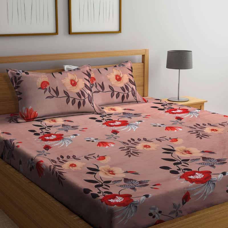 Lush Florals Printed Bedsheet - 150 GSM media 3