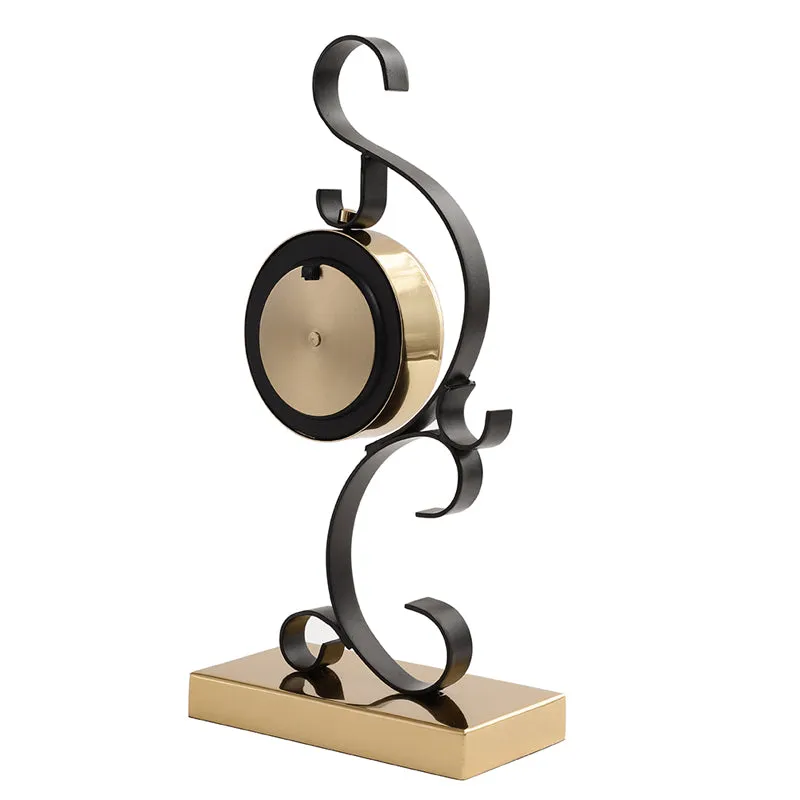 Miami Table Clock - Gold media 5