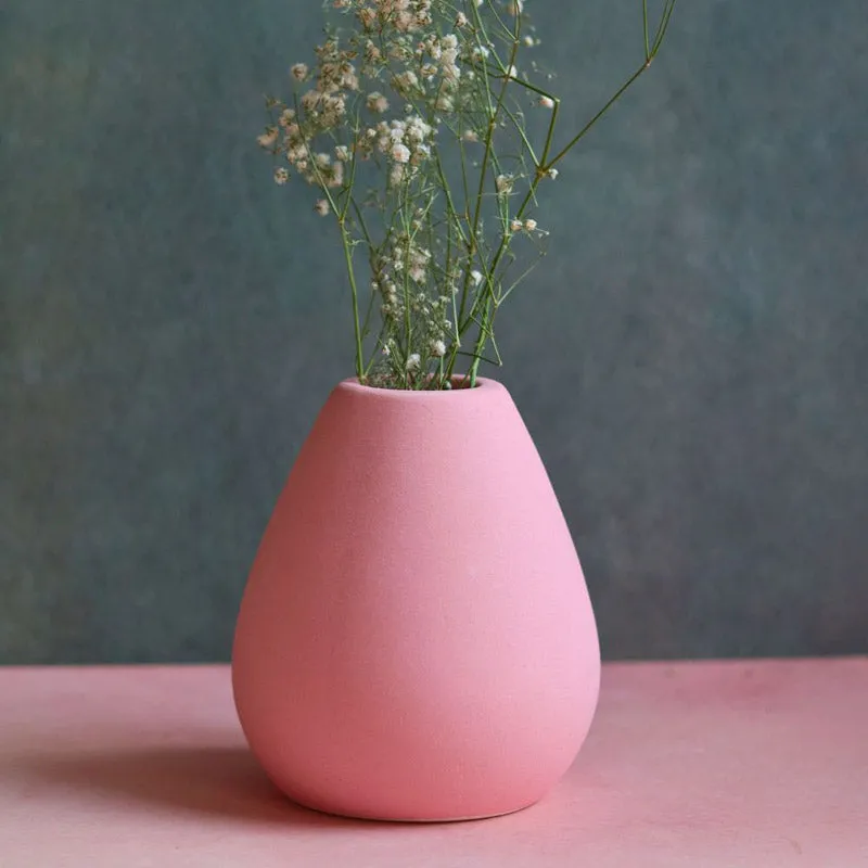 Yelena Ceramic Vase - Pink media 1