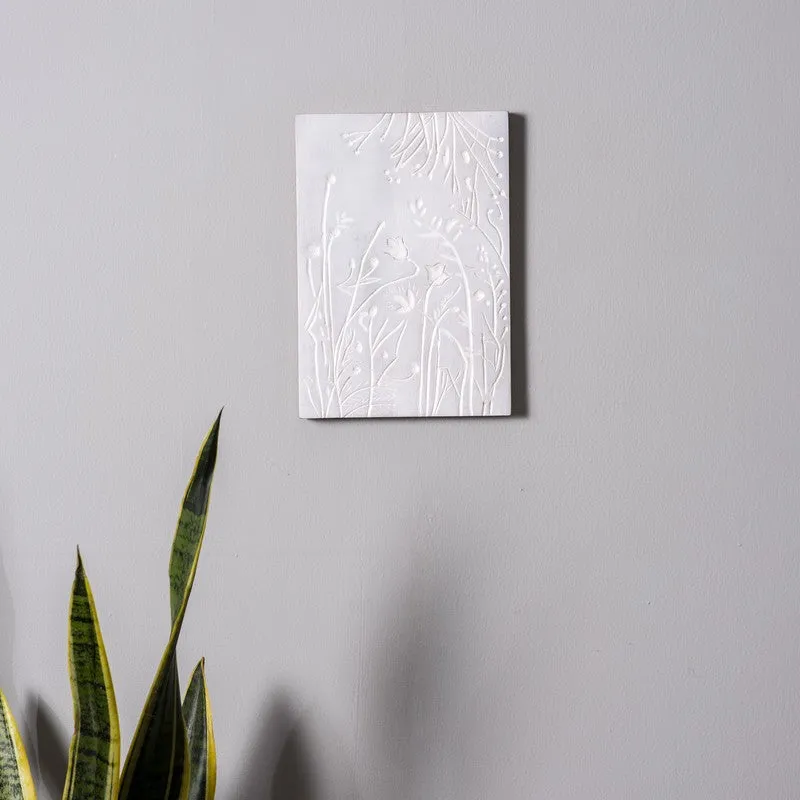 Whispers of Spring Carved Wooden Wall Plate media 1