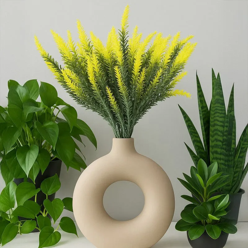 Faux Lavender Floral Stick - Yellow media 1