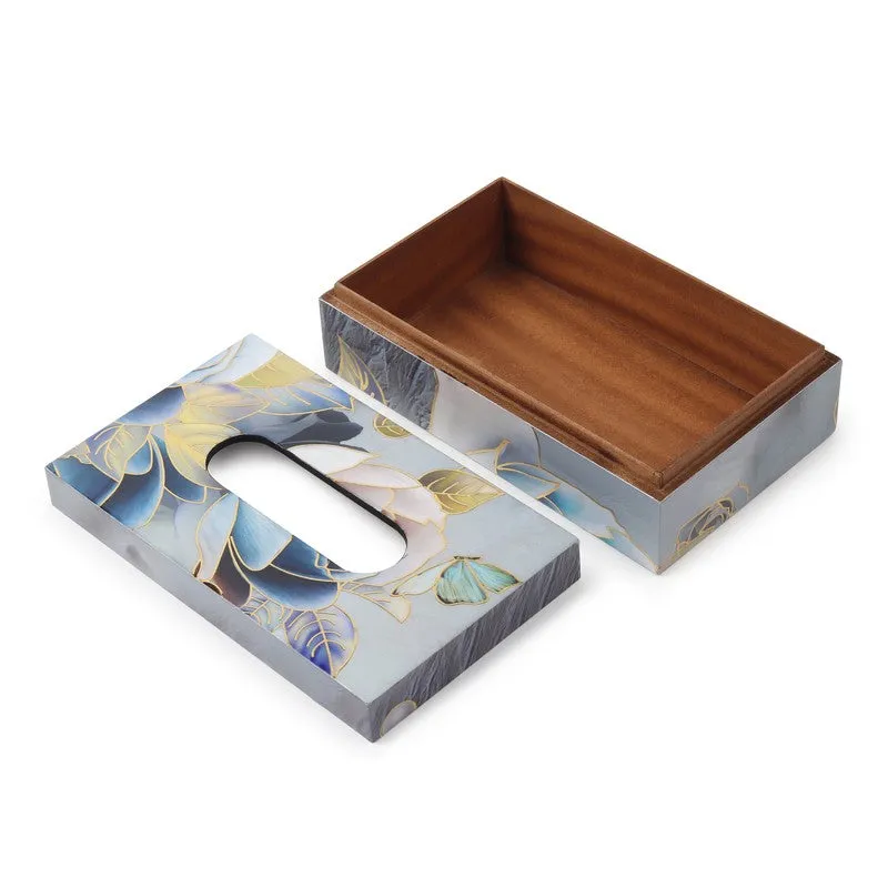 Rosy Wooden Tissue Holder media 6