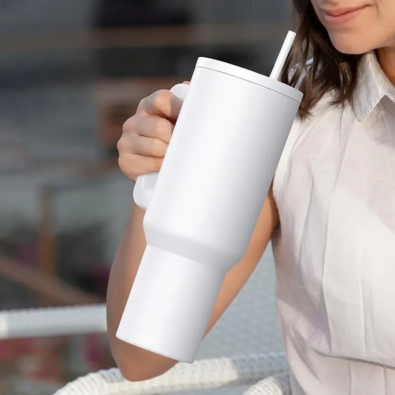 Hydra Boost Stainless Steel Tumbler (1200 ML) - White media 8