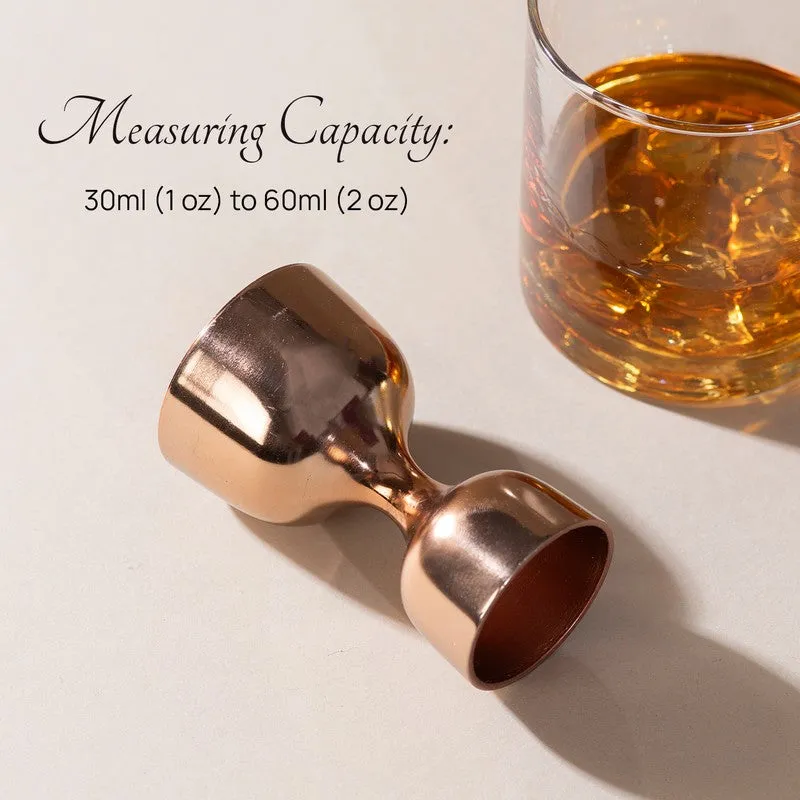 Gilded Pour Stainless Steel Jigger (Gold) - 30 ML/60 ML media 3