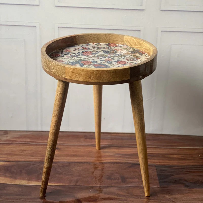 Lemya Mango wood Stool media 3