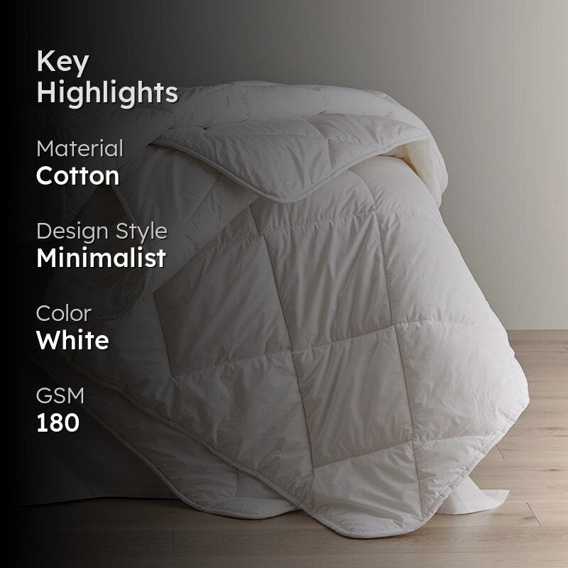 Mirae Solid Cotton Comforter - 180 GSM media 2