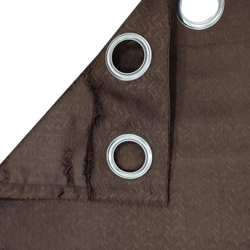 Fasho Blackout Curtain (Brown) - Set Of Two media 3