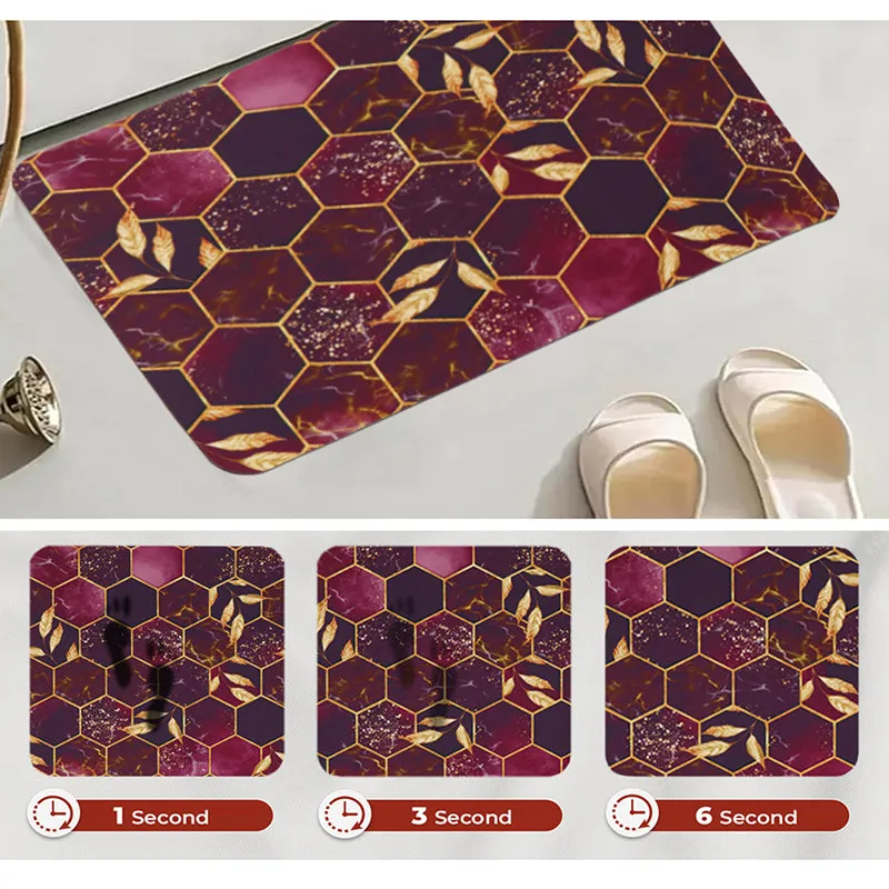 Ruby Hex Anti Skid Bath Mat media 5