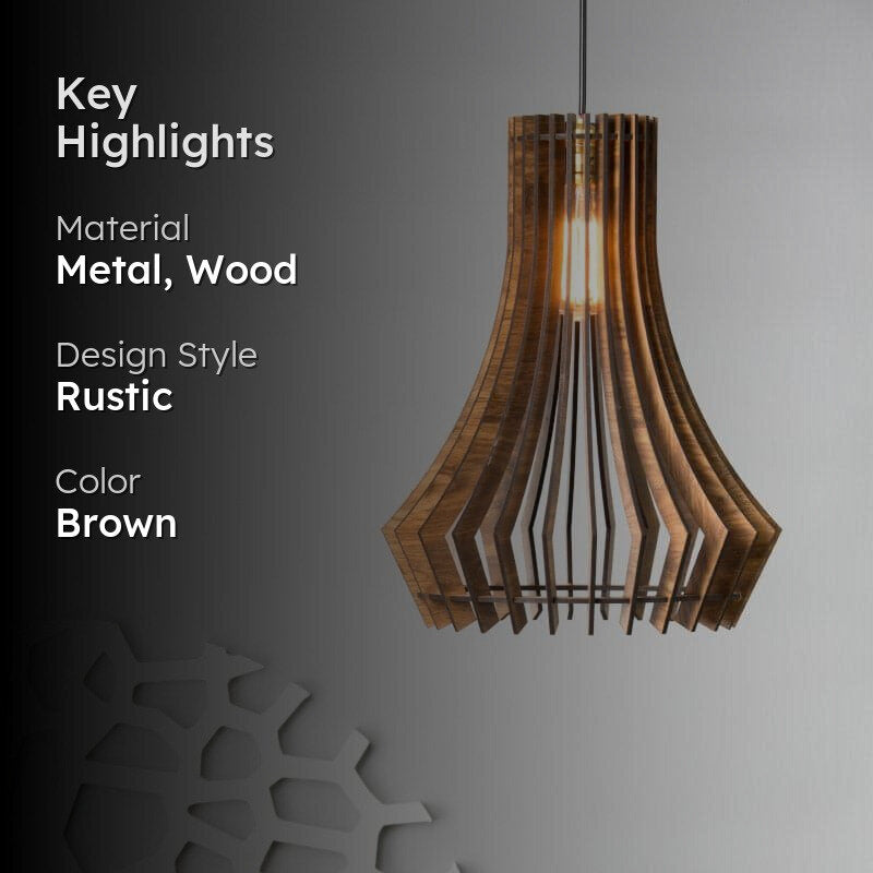 Reef Wooden Ceiling Lamp media 2