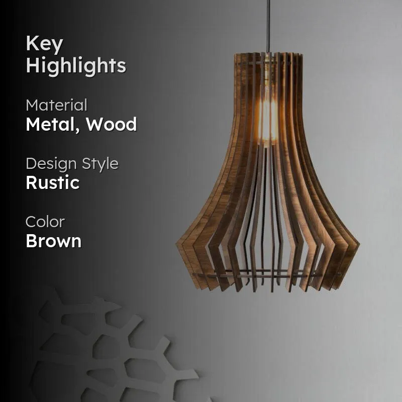Reef Wooden Ceiling Lamp media 2