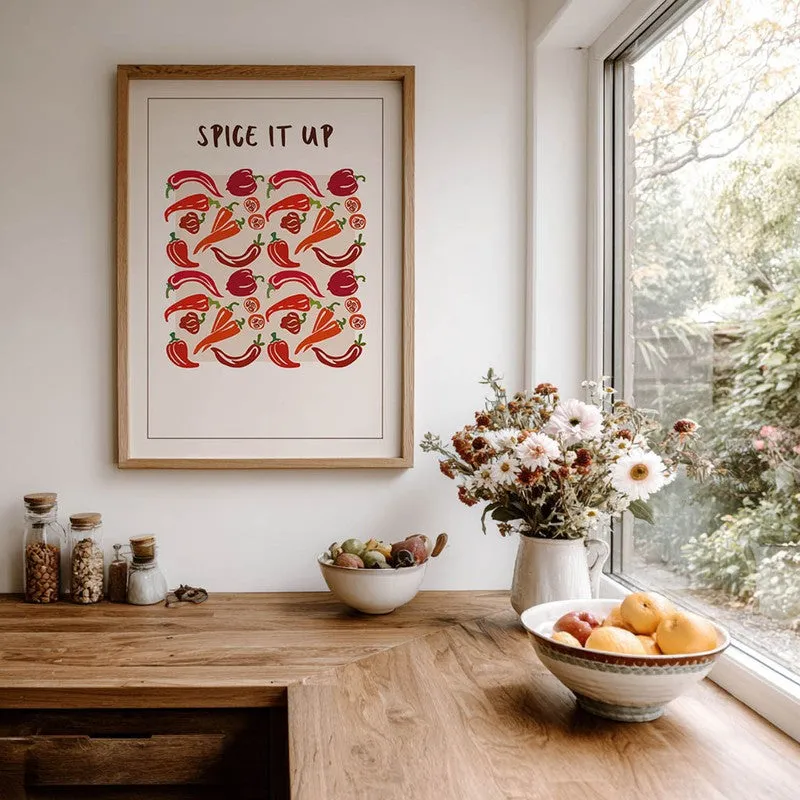 Spice it Up Archival Canvas Wall Art - Brown media 7