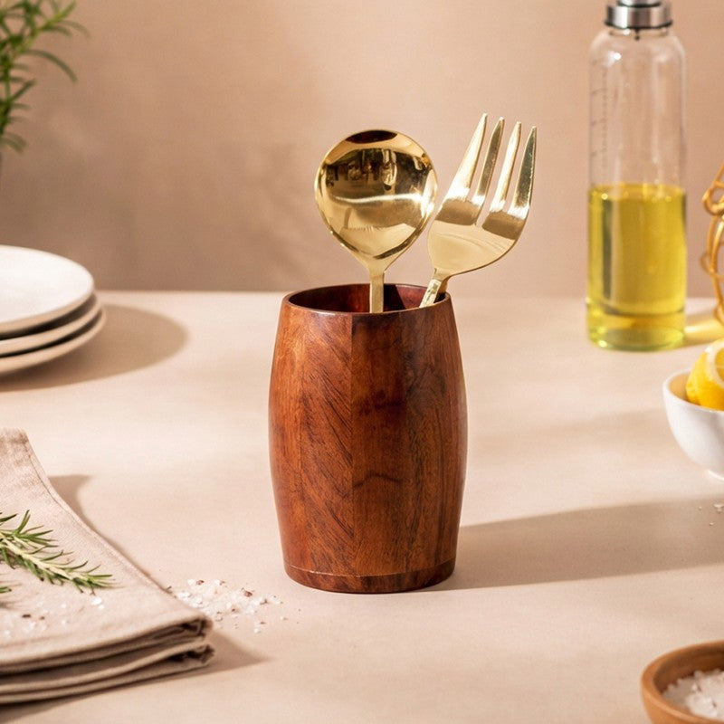 Sylva Wooden Cutlery Holder