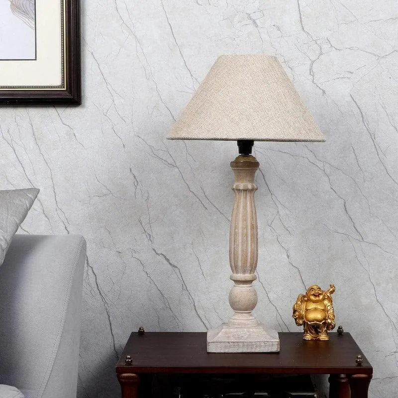 Tira Magni Fabric Table Lamp - White media 3