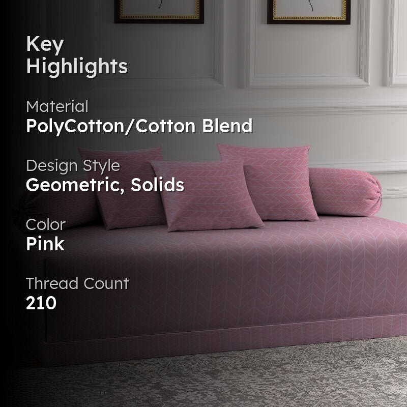 Holly Jolly Diwan Set - Pink media 2