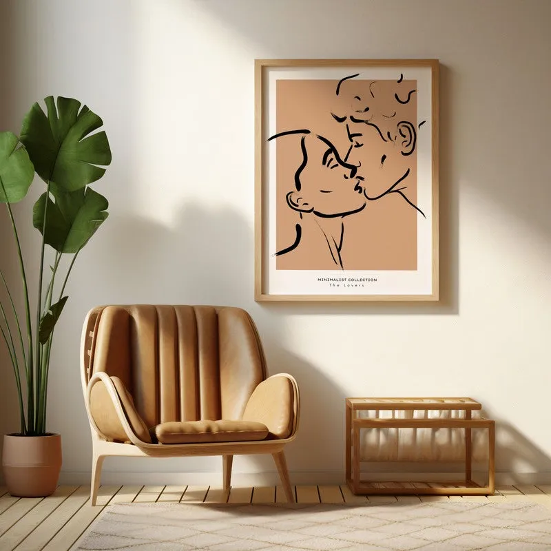 Proximity Canvas Wall Painting With Brown Frame media 6
