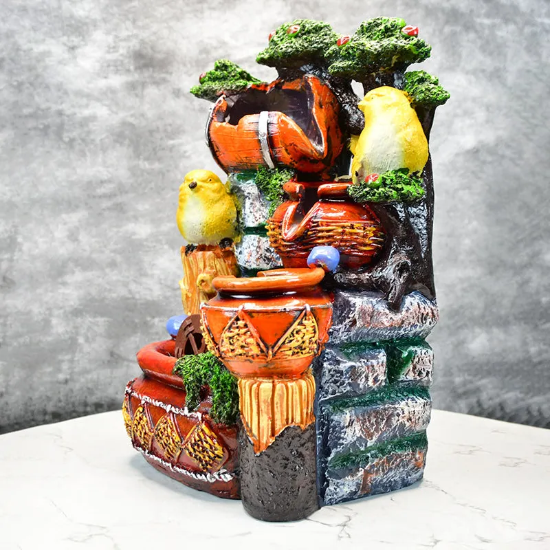 Hill House Resin Tabletop Fountain media 1