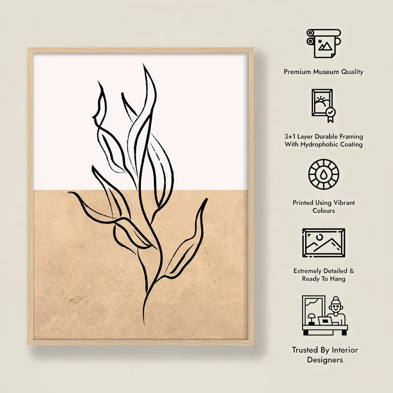 Verdantine Canvas Wall Painting With Brown Frame media 10