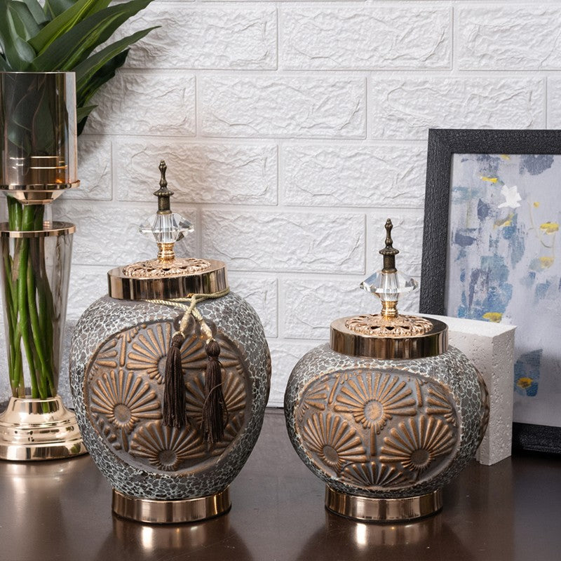 Fogstream Ceramic Jar Showpiece - Large media 8
