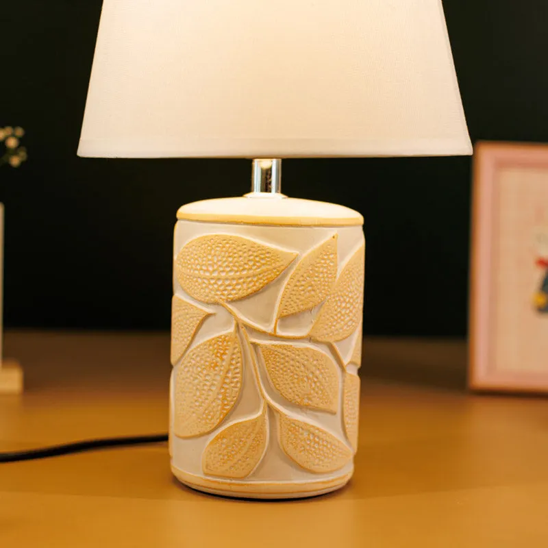 Anira Ceramic Table Lamp - Beige,White media 4